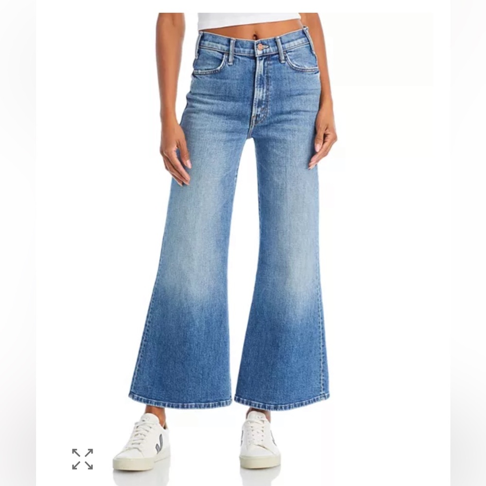 Mother Denim The Hustler Roller Ankle Wash:  High on the Fog
